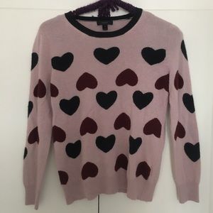 J. Crew Heart Sweater